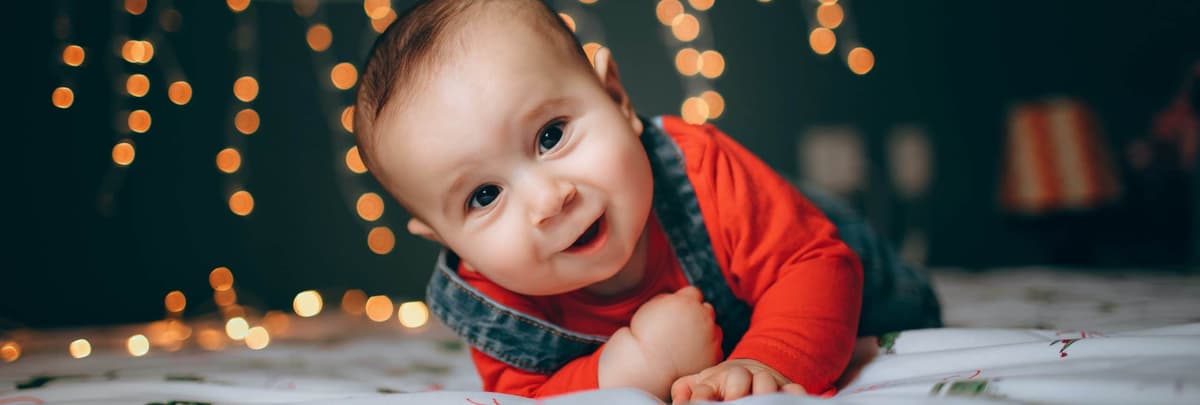 baby starts to roll over